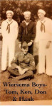 Thomas, Kenneth, Donld and Henry Wiersema